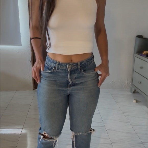 Express Mock Neck Tank Tops - Black & White Duo - Picture 6 of 6